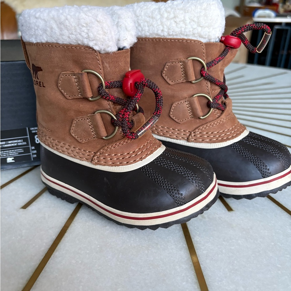 Sorel Children's Brown and Black Waterproof Boots
